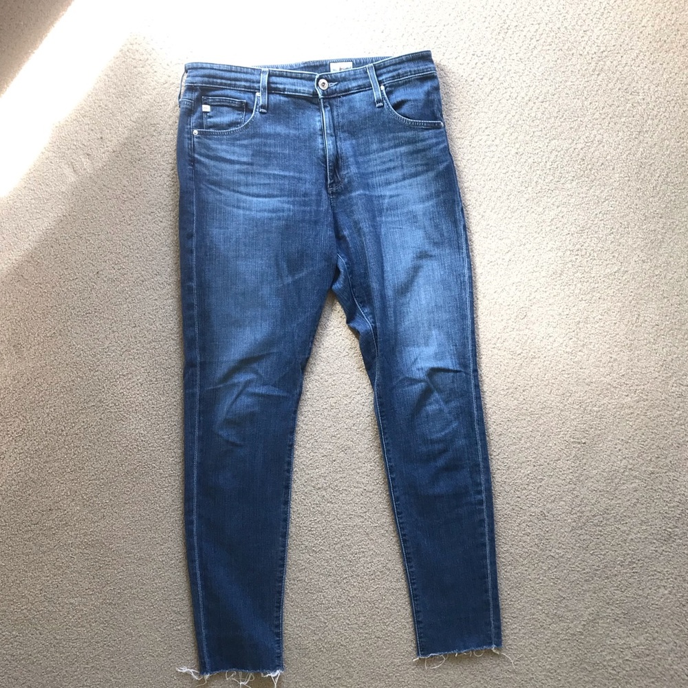 AG FARRAH SKINNY ANKLE BLUE JEANS